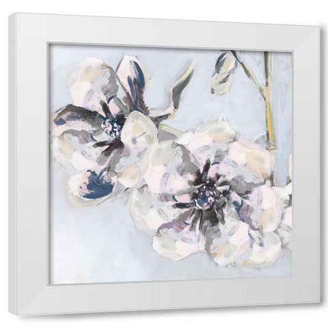 Bunched Flowers II White Modern Wood Framed Art Print by French-Roussia, Heather A.