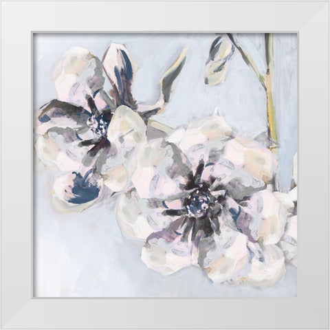 Bunched Flowers II White Modern Wood Framed Art Print by French-Roussia, Heather A.