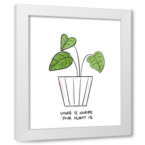 Plant Lady II White Modern Wood Framed Art Print by Quach, Anna