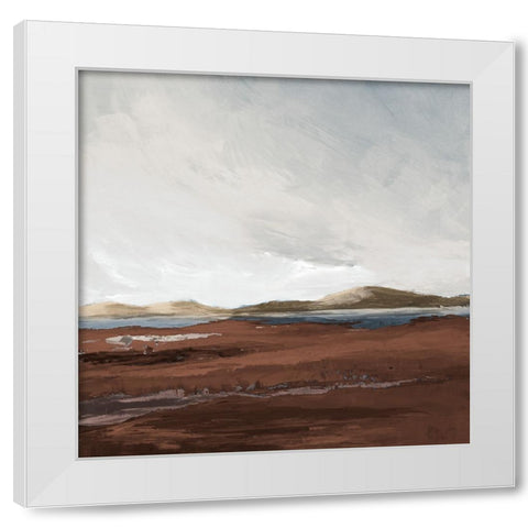 Desert View White Modern Wood Framed Art Print by Loreth, Lanie