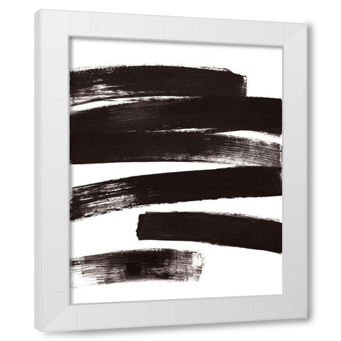 Wait For No One White Modern Wood Framed Art Print by Loreth, Lanie