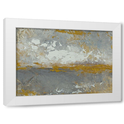 Like The Sea Does Abstract White Modern Wood Framed Art Print by Loreth, Lanie