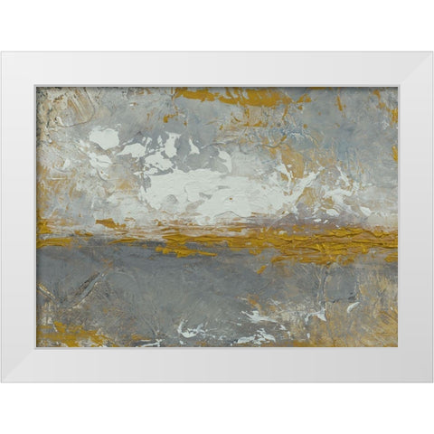 Like The Sea Does Abstract White Modern Wood Framed Art Print by Loreth, Lanie