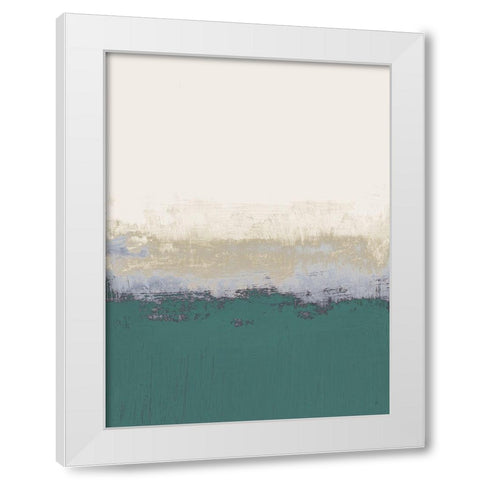 Teal Forever And A Day I White Modern Wood Framed Art Print by Loreth, Lanie