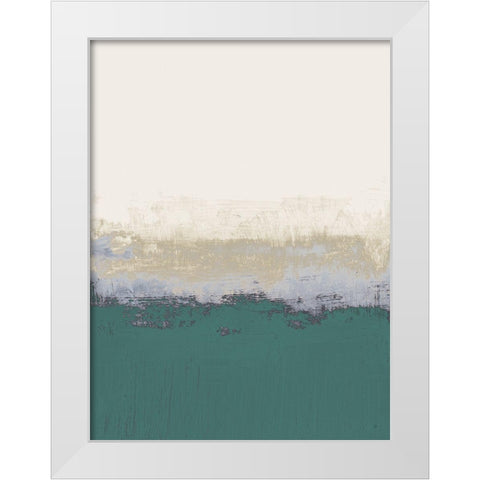 Teal Forever And A Day I White Modern Wood Framed Art Print by Loreth, Lanie