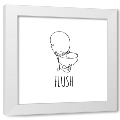 Flush White Modern Wood Framed Art Print by Quach, Anna