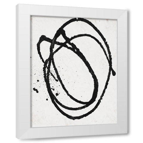 Going In Circles On White I White Modern Wood Framed Art Print by Bryant, Susan