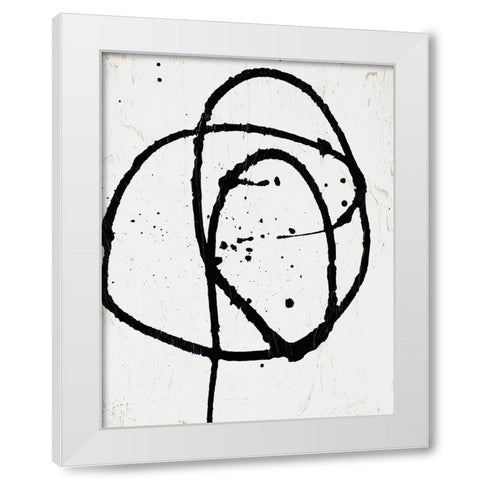 Going In Circles On White I White Modern Wood Framed Art Print by Bryant, Susan