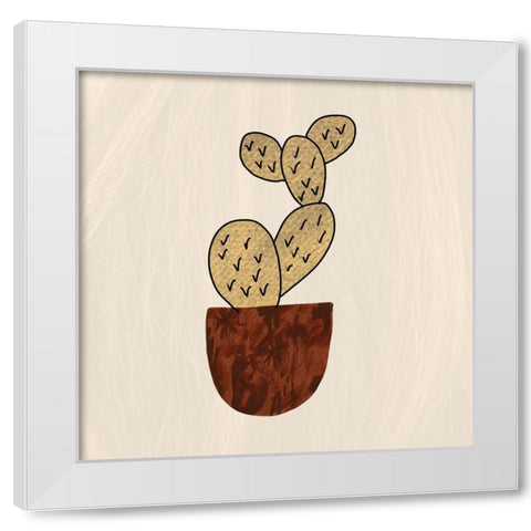 Cacti Plant White Modern Wood Framed Art Print by Bryant, Susan
