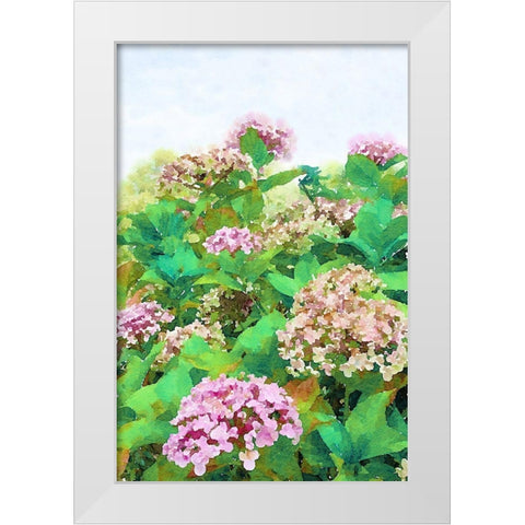 Garden Beauties II White Modern Wood Framed Art Print by Navas, Emily