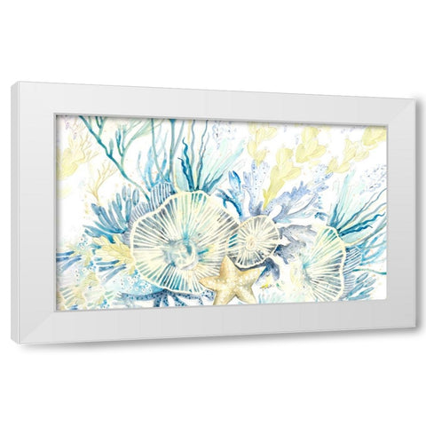 Life Under the Sea White Modern Wood Framed Art Print by Pinto, Patricia