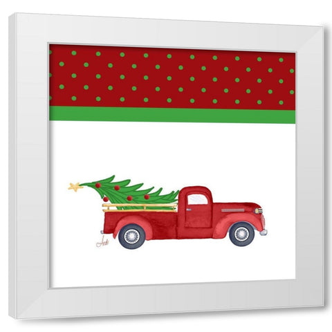 Country Christmas I White Modern Wood Framed Art Print by Metz, Andi