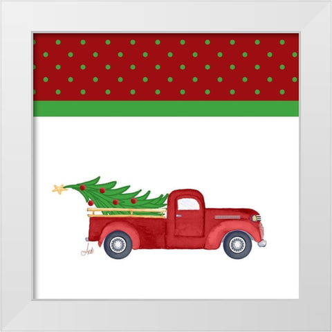 Country Christmas I White Modern Wood Framed Art Print by Metz, Andi