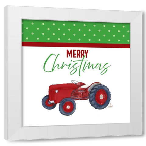 Country Christmas III White Modern Wood Framed Art Print by Metz, Andi