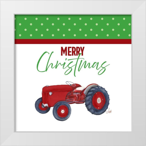 Country Christmas III White Modern Wood Framed Art Print by Metz, Andi