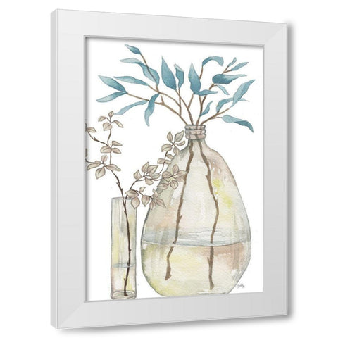 Serenity Accents I White Modern Wood Framed Art Print by Medley, Elizabeth