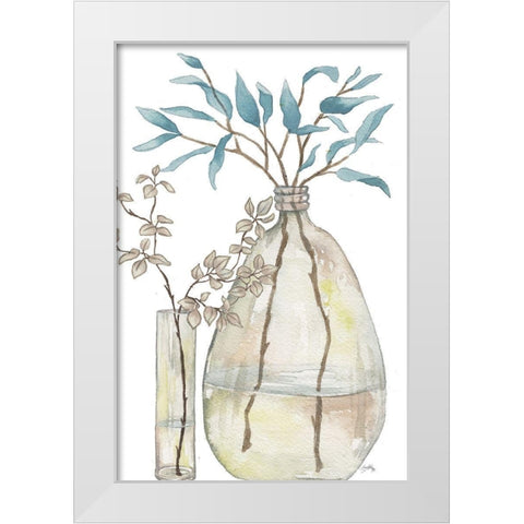 Serenity Accents I White Modern Wood Framed Art Print by Medley, Elizabeth