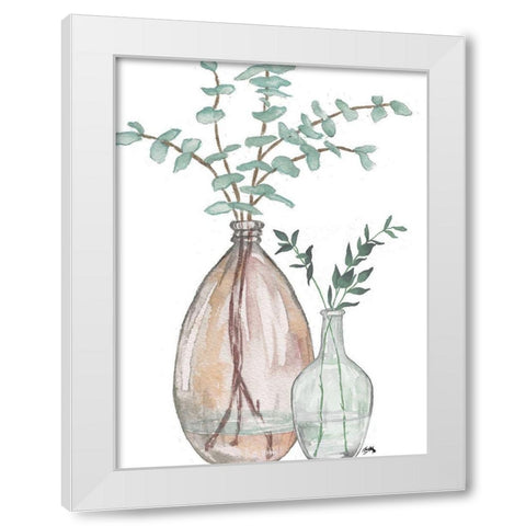 Serenity Accents III White Modern Wood Framed Art Print by Medley, Elizabeth