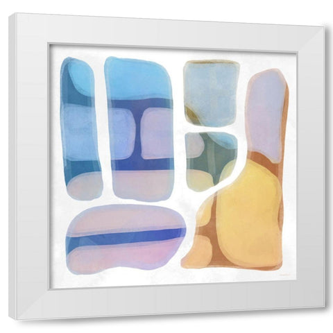 Color Litho I White Modern Wood Framed Art Print by Meneely, Dan