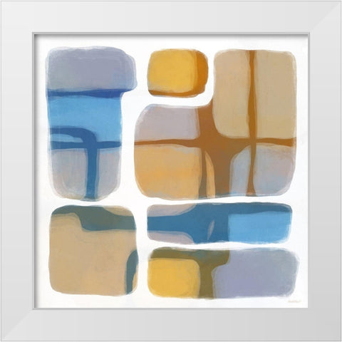 Color Litho II White Modern Wood Framed Art Print by Meneely, Dan