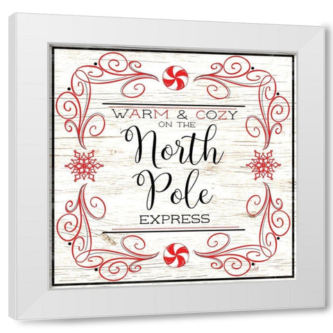 North Peppermint Pole I White Modern Wood Framed Art Print by Metz, Andi