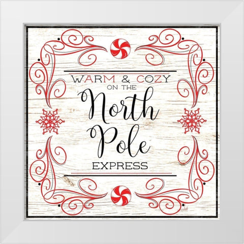 North Peppermint Pole I White Modern Wood Framed Art Print by Metz, Andi