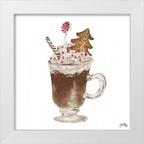 Gingerbread and a Mug Full of Cocoa IV White Modern Wood Framed Art Print by Medley, Elizabeth