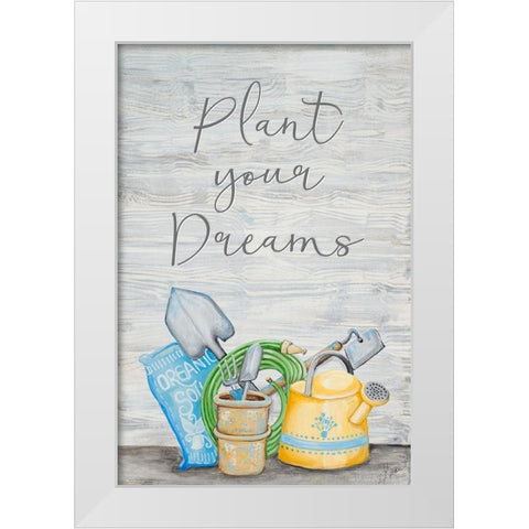 Garden Tools White Modern Wood Framed Art Print by Ritter, Gina