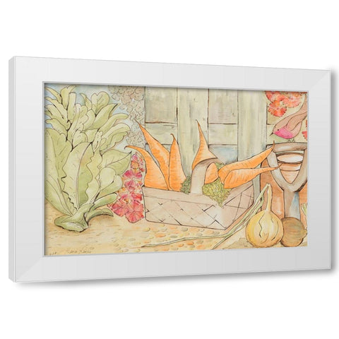 Garden Vegetables White Modern Wood Framed Art Print by Ritter, Gina