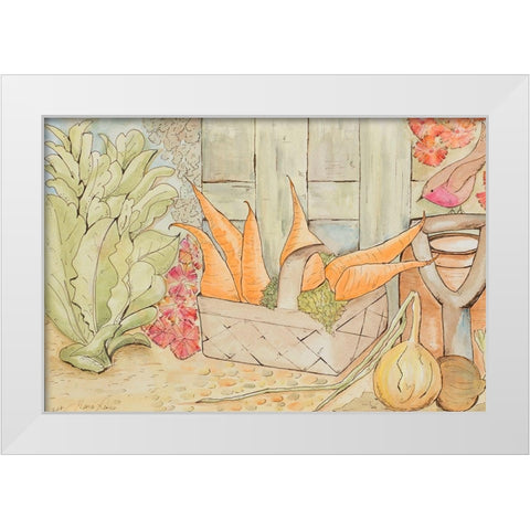 Garden Vegetables White Modern Wood Framed Art Print by Ritter, Gina