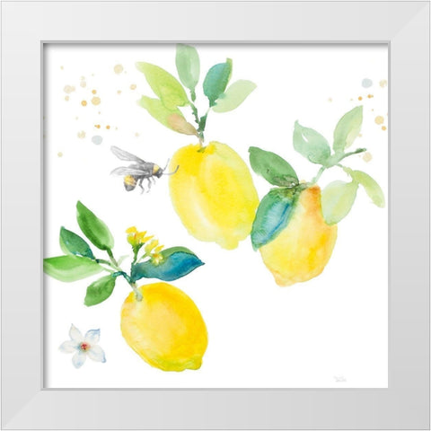 Bee-Friend The Lemon II White Modern Wood Framed Art Print by Loreth, Lanie
