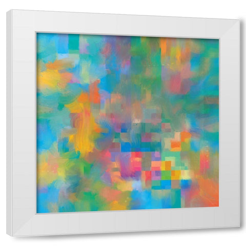 Spectrum Reveal II White Modern Wood Framed Art Print by Meneely, Dan