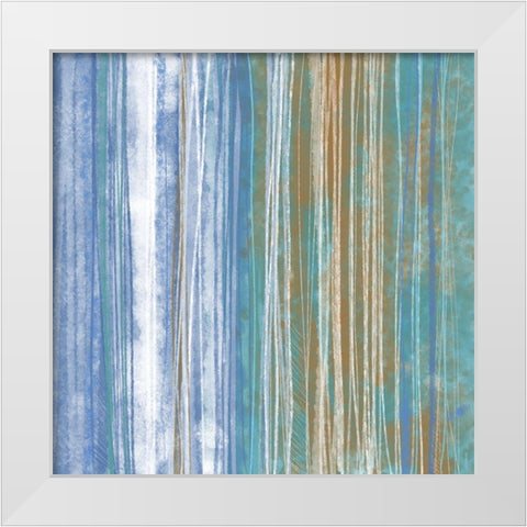 Donegal Abstract I White Modern Wood Framed Art Print by Meneely, Dan