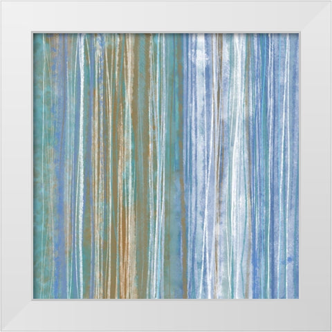 Donegal Abstract II White Modern Wood Framed Art Print by Meneely, Dan