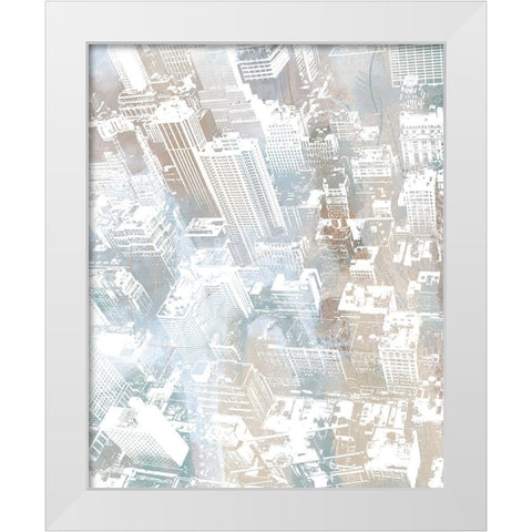 Empire View I (vertical) White Modern Wood Framed Art Print by Meneely, Dan