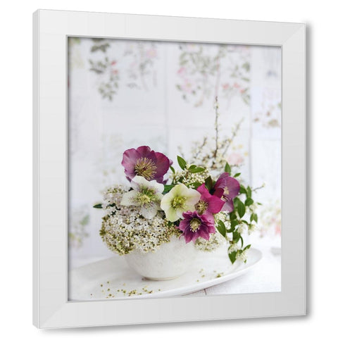 Soft And Elegant White Modern Wood Framed Art Print by Gardner, Sarah