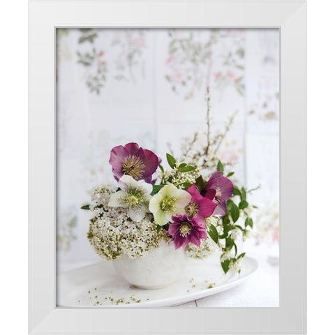 Soft And Elegant White Modern Wood Framed Art Print by Gardner, Sarah