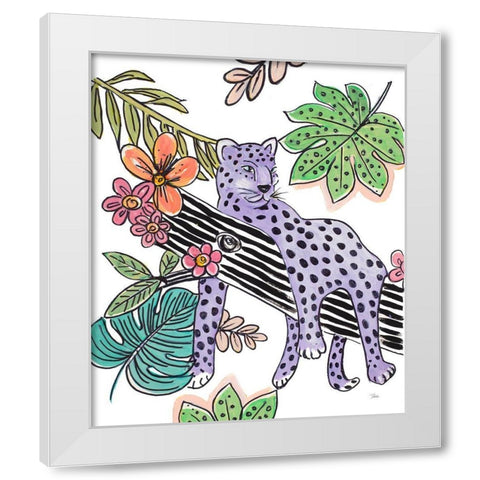 Jungle Aesthetic White Modern Wood Framed Art Print by Pinto, Patricia