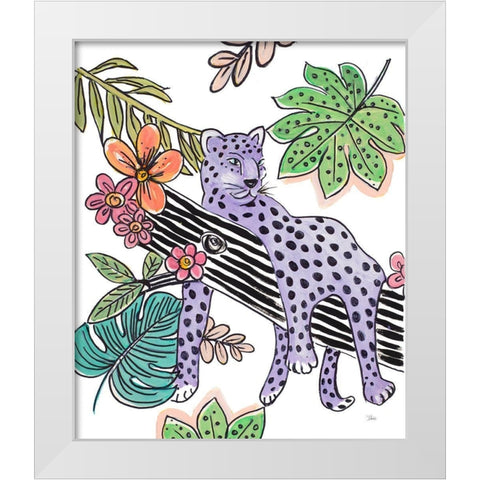 Jungle Aesthetic White Modern Wood Framed Art Print by Pinto, Patricia