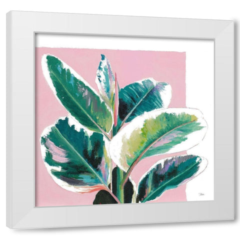 New Tropics I White Modern Wood Framed Art Print by Pinto, Patricia
