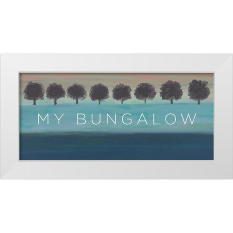 My Bungalow White Modern Wood Framed Art Print by Meneely, Dan