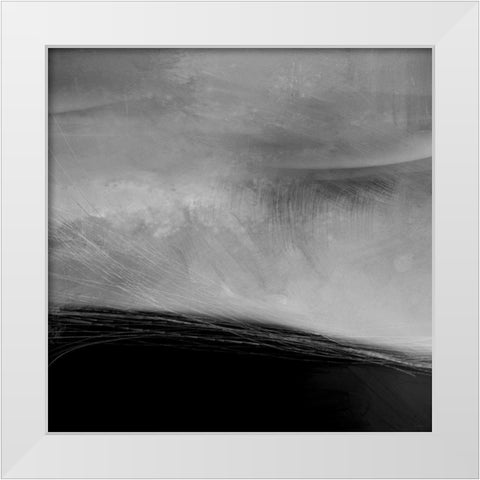Moonlight II White Modern Wood Framed Art Print by Meneely, Dan