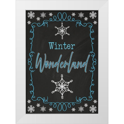 Winter Wonderland White Modern Wood Framed Art Print by Metz, Andi