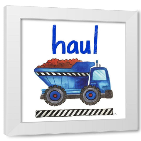 Haul White Modern Wood Framed Art Print by Medley, Elizabeth