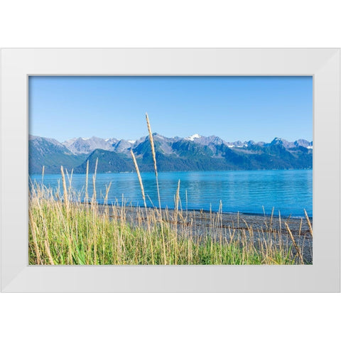 Alaskan Shorelines White Modern Wood Framed Art Print by Wilson, Kali