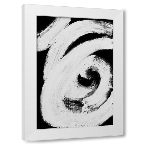 Loosely Intertwined I White Modern Wood Framed Art Print by Pattinian, Merri