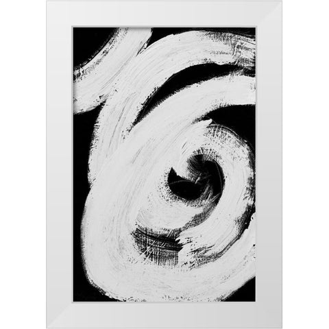 Loosely Intertwined I White Modern Wood Framed Art Print by Pattinian, Merri