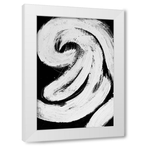 Loosely Intertwined II White Modern Wood Framed Art Print by Pattinian, Merri