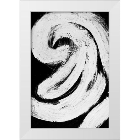 Loosely Intertwined II White Modern Wood Framed Art Print by Pattinian, Merri