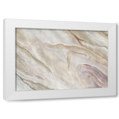 Marble Journey I White Modern Wood Framed Art Print by Hakimipour, Tiffany